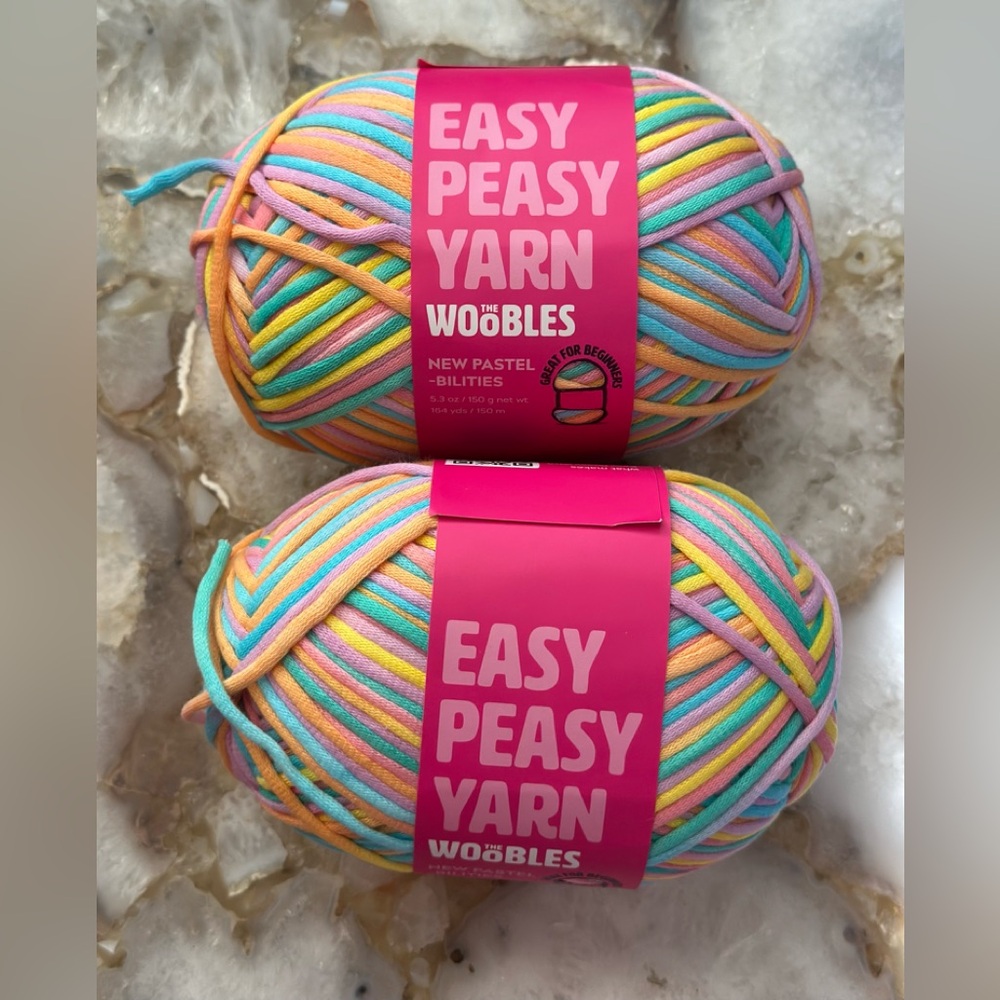 COPY - New The Woobles Easy Peasy Pastel -Bilities Yarn - x2 
Multicolor
Rare